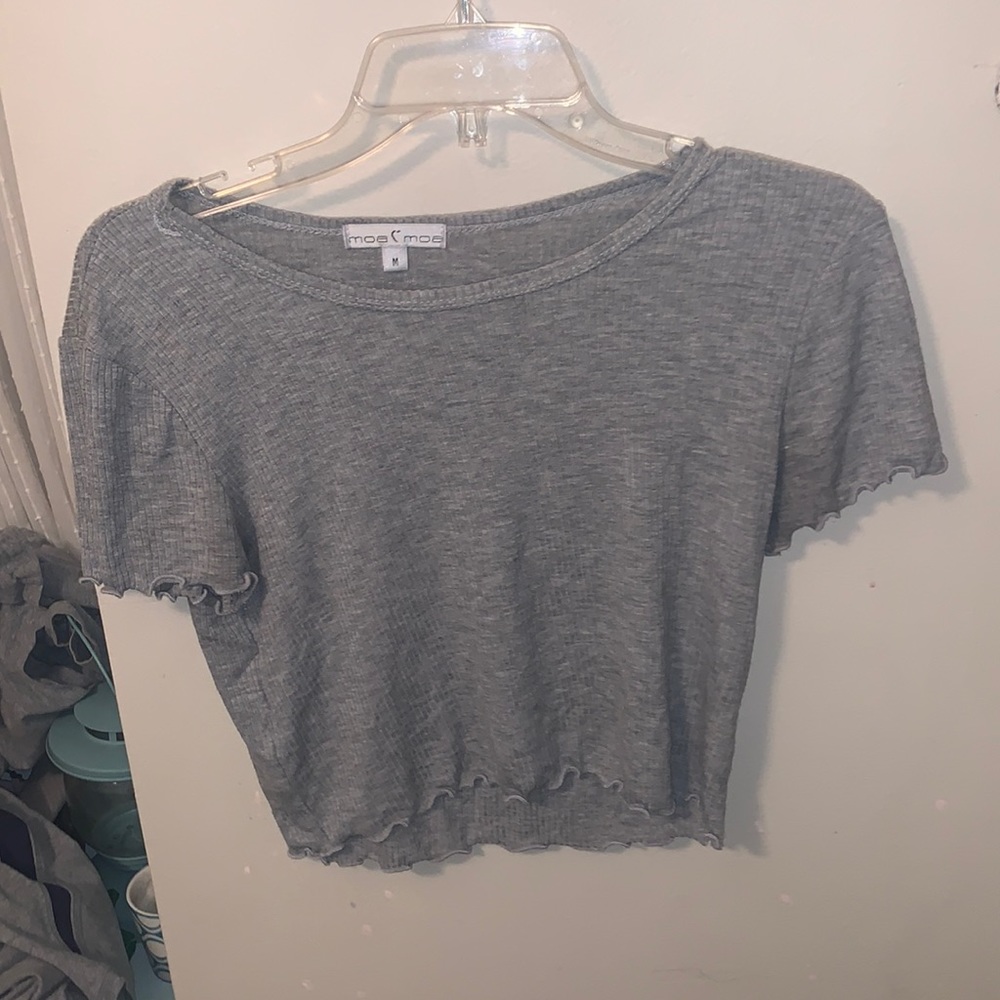 Ribbed crop top